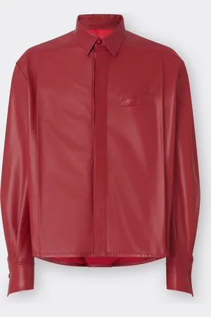 FERRARI Giacca Overshirt In Nappa Drappeggiata