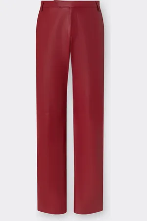 FERRARI Pantalone In Nappa Drappeggiata
