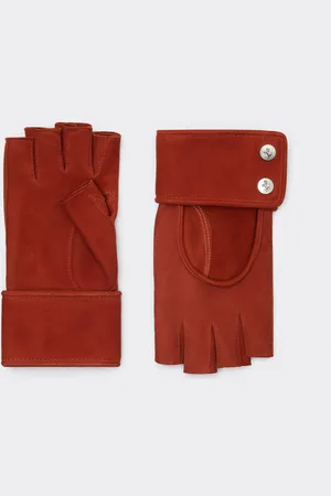 FERRARI Guanti Fingerless In Suede