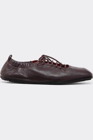 FERRARI Ballerina In Pelle Con Stringhe