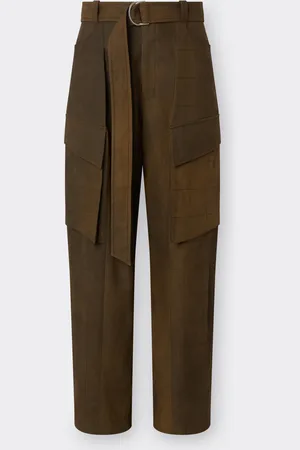 FERRARI Pantalone Cargo In Twill Di Cotone Tinto