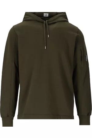 C.P. Company FELPA CON CAPPUCCIO LIGHT FLEECE MILITARE