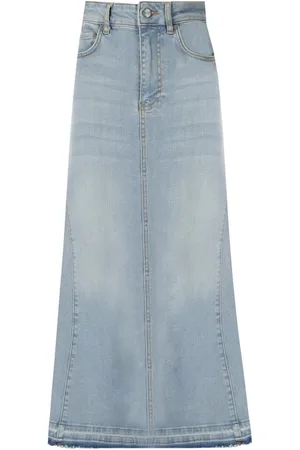 Ganni GONNA IN DENIM AZZURRA