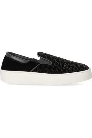 Emporio Armani SNEAKER SLIP-ON MONOGRAM NERA
