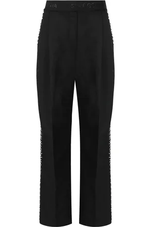 STINE GOYA PANTALONE WIDE LEG CIARA CON STRASS