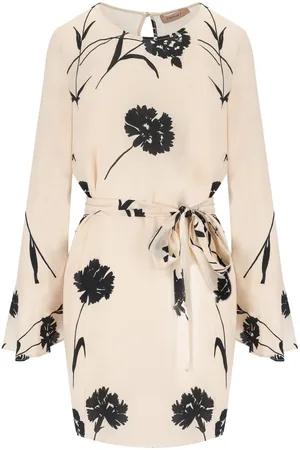 Twin-Set ABITO A FIORI CREMA