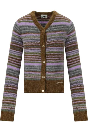 Ganni CARDIGAN A RIGHE