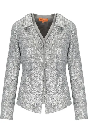 STINE GOYA CAMICIA CON PAILETTES GRIGIA