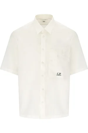 C.P. Company CAMICIA CON TASCHINO PANNA