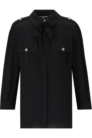 Elisabetta Franchi CAMICIA CON FIOCCO NERA