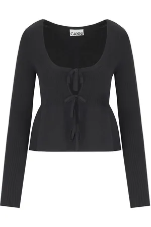 Ganni CARDIGAN CON LACCI