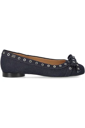 Ganni BALLERINA CON FIOCCHI IN DENIM