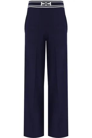 Elisabetta Franchi PANTALONE CON BANDE OLTREMARE