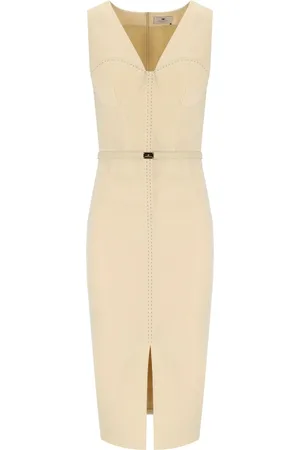 Elisabetta Franchi ABITO TUBINO CON CINTURA LEMONADE