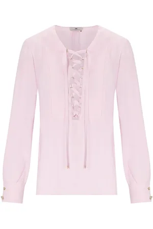 Elisabetta Franchi CAMICIA CON LACCI QUARZO