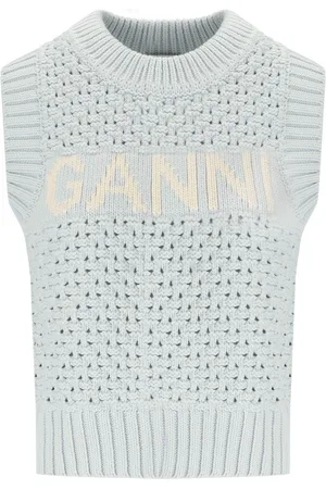 Ganni GILET IN COTONE