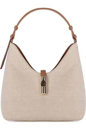 Furla BORSA A SPALLA GOCCIA M HOBO NATURALE BRANDY