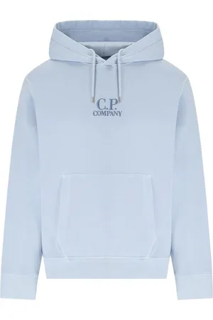 C.P. Company FELPA CON CAPPUCCIO CERULEAN