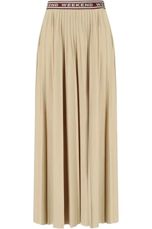 Max Mara GONNA PLISSÉ BLEU SABBIA