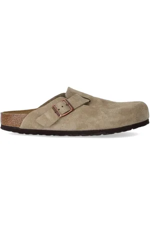 Birkenstock CLOG UNISEX BOSTON SUEDE TAUPE