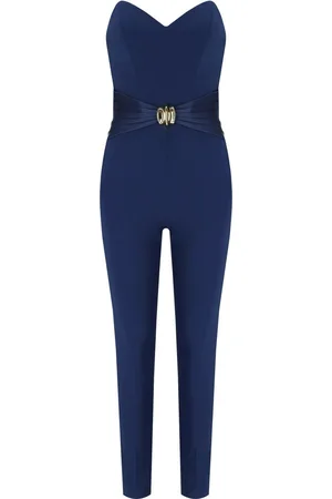 Elisabetta Franchi TUTA BUSTIER OLTREMARE
