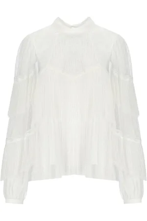 Twin-Set BLUSA PLISSÉ BIANCA