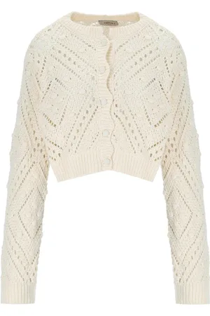 Twin-Set CARDIGAN CROPPED LIGHT NATURAL