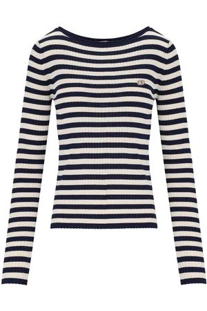 Twin-Set MAGLIA A RIGHE BLU BIANCA