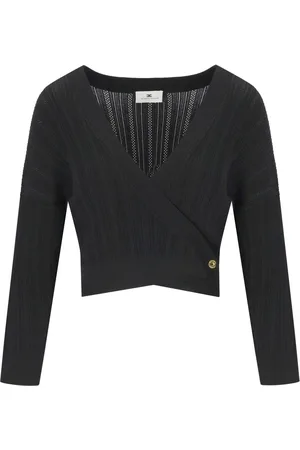 Elisabetta Franchi TOP IN MAGLIA CON SCOLLO A V