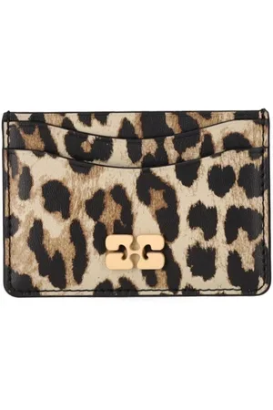 Ganni PORTACARTE BOU ANIMALIER