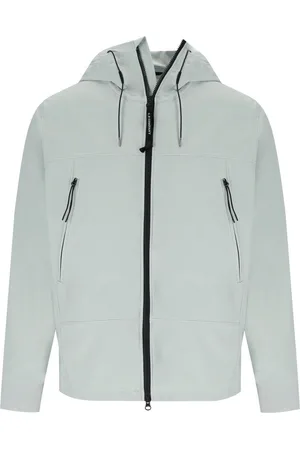 C.P. Company GIACCA CON CAPPUCCIO SHELL-R BLUE FOX