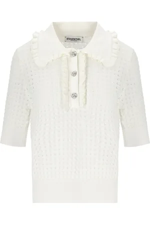 Essentiel Antwerp POLO IN MAGLIA HEMIRATES BIANCA
