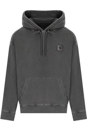 Carhartt FELPA CON CAPPUCCIO NELSON GRAPHITE