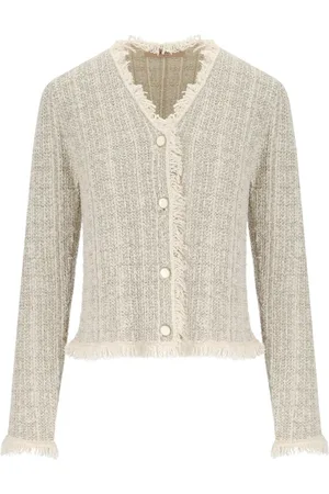 Twin-Set GIACCA IN MAGLIA JACQUARD LUREX ORO