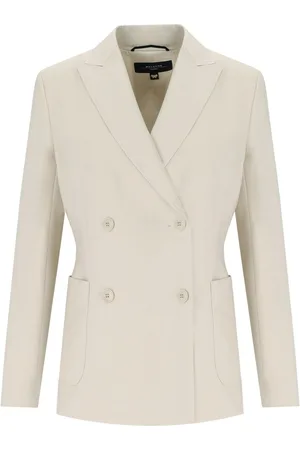 Max Mara BLAZER DOPPIOPETTO NERVOSO SABBIA
