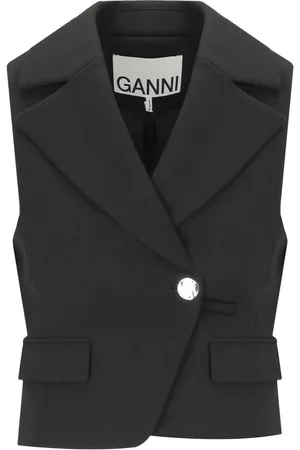 Ganni GILET IN CREPE