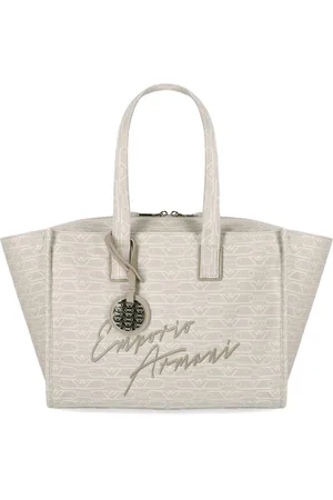 Emporio Armani BORSA SHOPPING MEDIA MONOGRAM NATURAL