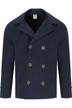 H953 PEACOAT IN MAGLIA NAVY