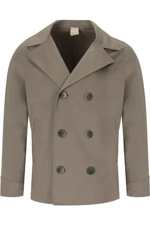 H953 PEACOAT IN MAGLIA FANGO