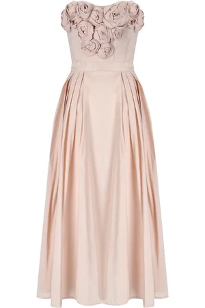 Elisabetta Franchi ABITO MIDI CON ROSE BABY