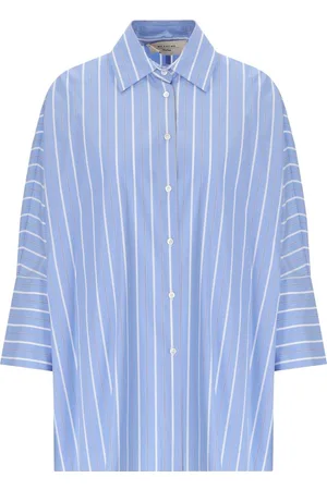 Max Mara CAMICIA HUDSON A RIGHE AZZURRA