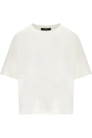 Max Mara T-SHIRT MULTID BIANCA