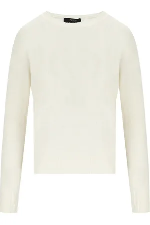 Max Mara MAGLIA GIROCOLLO AZTECO BIANCA