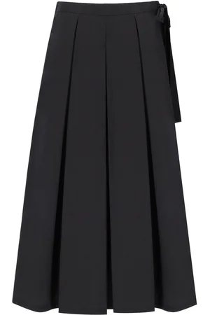 Max Mara GONNA MIDI FOLK NERA