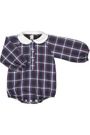 FILOBIO Body in flanella tartan - 3m - TV