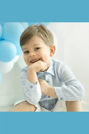 FILOBIO Camicia in lino e cotone - 12m - RA