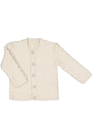 FILOBIO Cardigan in pura lana Merino, taglie piccole - 6m - C