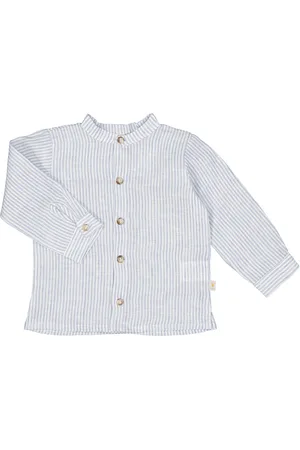 FILOBIO Camicia coreana in lino per bimbo - 6m - RA