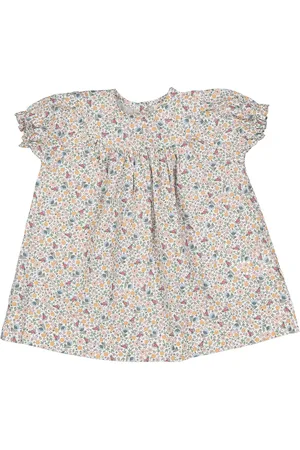 FILOBIO Vestito floreale in fresco cotone biologico - 3m - FL