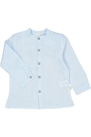FILOBIO Camicia coreana in cotone e lino - 6y - RA